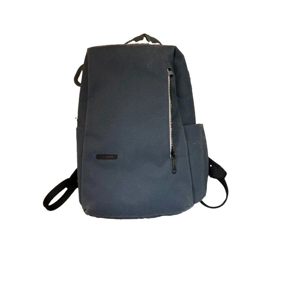 Pacsafe Intasafe Anti Theft Backpack 20L Laptop Bag Blue 18.5